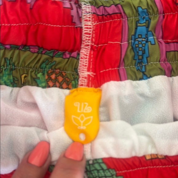 Colorful Tropical Print Two-Piece Set - Picture 2 of 5